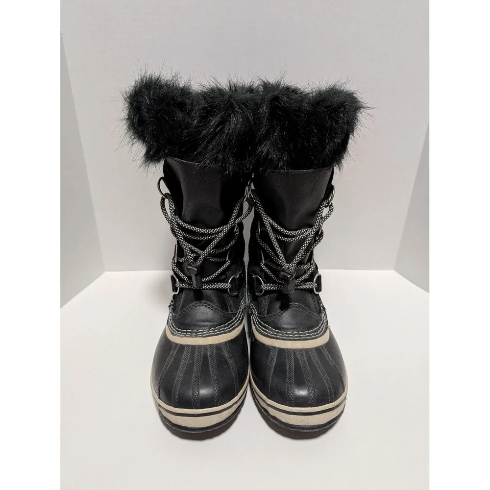 Sorel Women's Joan of Arctic Black‎ Waterproof Winter Snow Duck Boots Size 5